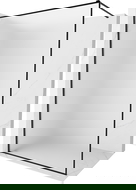 Mexen Kioto-XF sprchová zástena Walk-in s rámom 160 x 202 cm, mrazivá 10 mm, čierna - 800-160-104-70-30-X