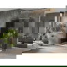 Mexen Omega posuvná sprchová kabína 130 x 70 cm, grafitová, chróm + vanička Flat, biela - 825-130-070-01-40-4010