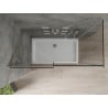 Mexen Omega posuvná sprchová kabína 130 x 70 cm, grafit, chróm + vanička Flat, biela - 825-130-070-01-40-4010
