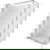 Mexen Kioto-XF sprchová stena Walk-in s rámom 130 x 202 cm, mráz 10 mm, pištoľový kov - 800-130-104-95-30-X