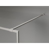 Mexen Kioto-XF sprchová stena Walk-in s rámom 90 x 202 cm, mrazivá 10 mm, kartáčovaný nikel - 800-090-104-97-30-X