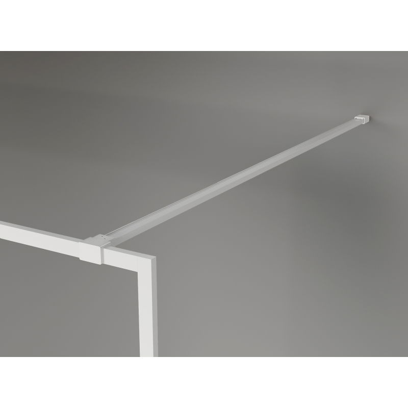 Mexen Kioto-XF sprchová stena Walk-in s rámom 80 x 202 cm, grafit 10 mm, biela - 800-080-104-20-40-X