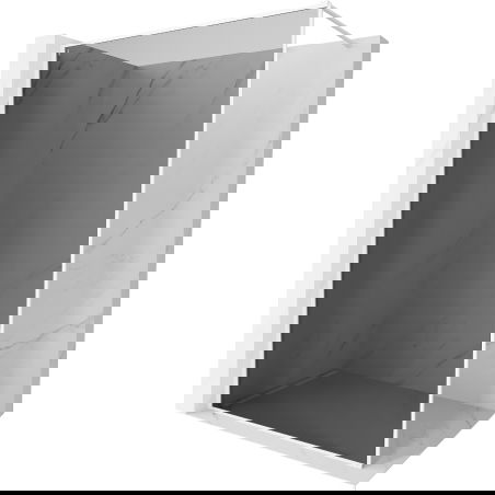 Mexen Kioto-XF sprchová stena Walk-in s rámom 110 x 202 cm, grafit 10 mm, biela - 800-110-104-20-40-X