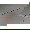 Mexen Kioto-XF sprchová stena Walk-in s rámom 100 x 202 cm, grafit 10 mm, brúsená meď - 800-100-104-65-40-X