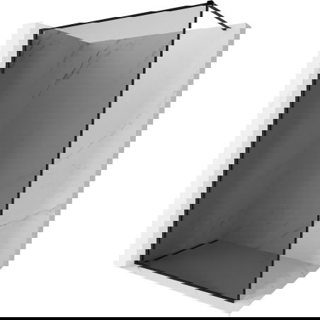 Mexen Kioto-XF sprchová stena Walk-in s rámom 100 x 202 cm, grafit 10 mm, čierna - 800-100-104-70-40-X