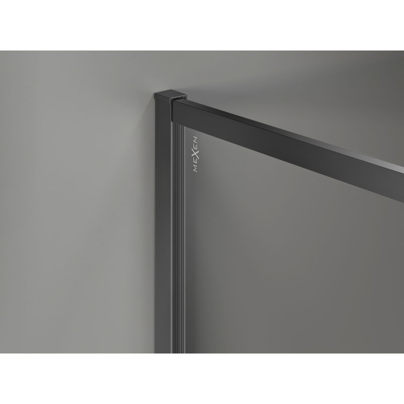 Mexen Kioto-XF Sprchová stena Walk-in s rámom 50 x 202 cm, grafit 10 mm, gun metal - 800-050-104-95-40-X