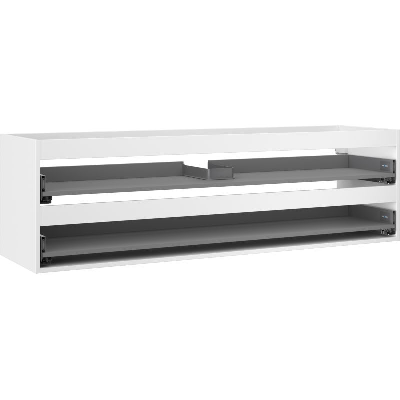 Mexen Box-A korpus skrinky pod umývadlo 160 cm, 2 zásuvky, biely mat - 91AX0-1600-470-2-01