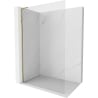 Mexen Kioto-X L sprchová stena Walk-in 70 x 200 cm, priehľadné 10 mm, zlatá - 800-070-107-50-00-X