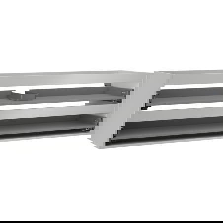 Mexen Box-A korpus skrinky pod umývadlo 160 cm, 2 zásuvky, sivý mat - 91AX0-1600-470-2-62