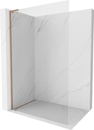 Mexen Kioto-X L sprchová stena Walk-in 100 x 200 cm, transparentná 10 mm, brúsená meď - 800-100-107-65-00-X