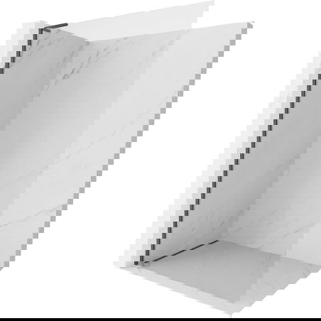 Mexen Kioto-X L sprchovací panel Walk-in 120 x 200 cm, transparentný 10 mm, brúsená zbraň šedá - 800-120-107-66-00-X