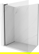 Mexen Kioto-X L sprchová stena Walk-in 60 x 200 cm, transparentná 10 mm, čierna - 800-060-107-70-00-X