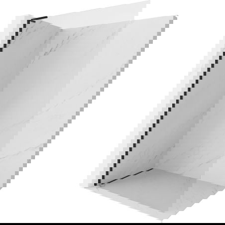 Mexen Kioto-X L sprchová stena Walk-in 80 x 200 cm, priehľadná 10 mm, čierna - 800-080-107-70-00-X