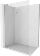 Mexen Kioto-X L sprchová stena Walk-in 50 x 200 cm, priehľadná 10 mm, brúsený nikel - 800-050-107-97-00-X