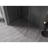 Mexen Kioto-X L sprchová stena Walk-in 50 x 200 cm, priehľadná 10 mm, brúsený nikel - 800-050-107-97-00-X