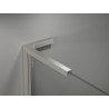 Mexen Kioto-X L sprchová stena Walk-in 50 x 200 cm, priehľadná 10 mm, brúsený nikel - 800-050-107-97-00-X