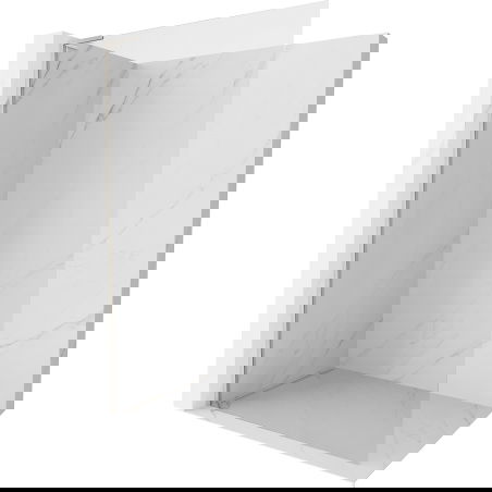Mexen Kioto-X L sprchová stena Walk-in 120 x 200 cm, transparent 10 mm, brúsený nikel - 800-120-107-97-00-X