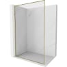 Mexen Kioto-XF L sprchová stena Walk-in s rámom 90 x 202 cm, transparentná 10 mm, zlatá - 800-090-174-50-00-XF