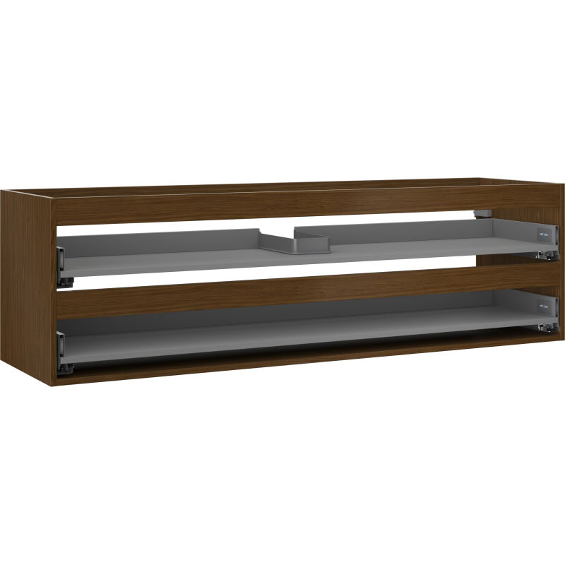 Mexen Box-A korpus skrinky pod umývadlo 160 cm, 2 zásuvky, orech - 91AX0-1600-470-2-86