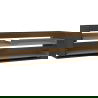 Mexen Box-A korpus skrinky pod umývadlo 160 cm, 2 zásuvky, orech - 91AX0-1600-470-2-86