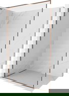 Mexen Kioto-XF L sprchová stena Walk-in s rámom 60 x 202 cm, transparentná 10 mm, ružové zlato - 800-060-174-60-00-XF