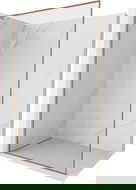 Mexen Kioto-XF L sprchová stena Walk-in s rámom 50 x 202 cm, transparentná 10 mm, kartáčovaná meď - 800-050-174-65-00-XF