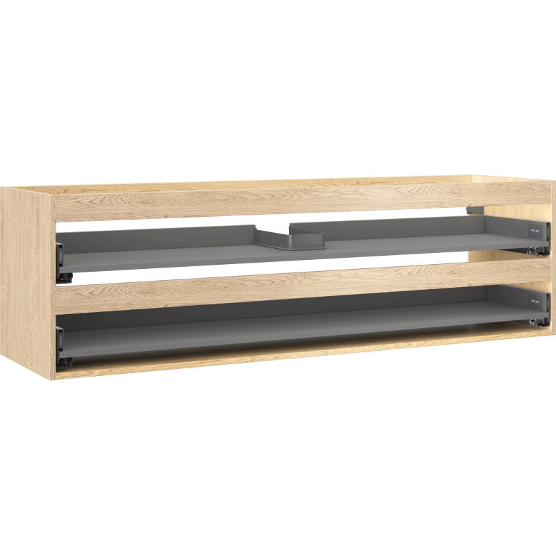 Mexen Box-A korpus skrinky pod umývadlo 160 cm, 2 zásuvky, dub - 91AX0-1600-470-2-81