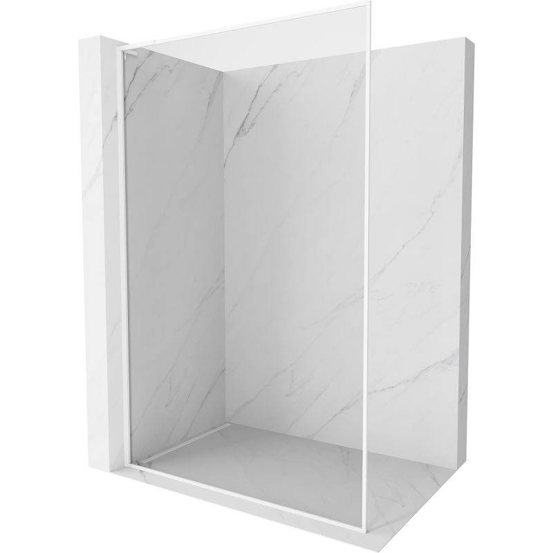 Mexen Kioto-F L sprchová stena Walk-in s rámom 110 x 202 cm, transparentná 8 mm, biela - 800-110-174-20-00