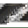 Mexen Kioto-F L Sprchová stena Walk-in s rámom 60 x 202 cm, transparentná 8 mm, zlatá - 800-060-174-50-00