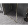 Mexen Kioto-F L sprchová stena Walk-in s rámom 105 x 202 cm, transparentná 8 mm, zlatá brúsená - 800-105-174-55-00