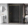 Mexen Kioto-F L sprchová stena Walk-in s rámom 105 x 202 cm, transparentná 8 mm, zlatá brúsená - 800-105-174-55-00