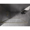 Mexen Kioto-F L sprchová stena Walk-in s rámom 105 x 202 cm, transparentná 8 mm, zlatá brúsená - 800-105-174-55-00
