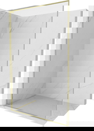 Mexen Kioto-F L sprchová stena Walk-in s rámom 110 x 202 cm, transparentná 8 mm, zlatá kartáčovaná - 800-110-174-55-00