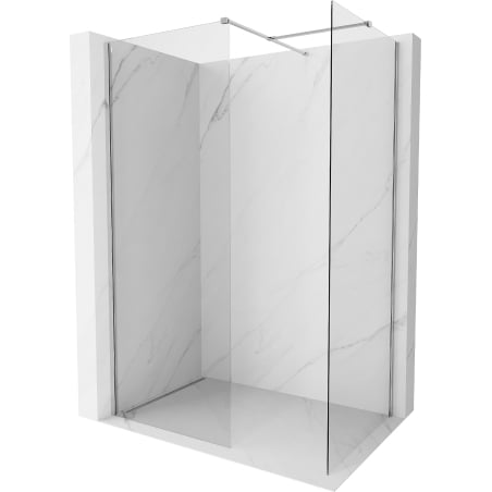 Mexen Kioto-X sprchová stena Walk-in 120 x 110 cm, číra 10 mm, chróm - 800-120-202-01-00-110-X