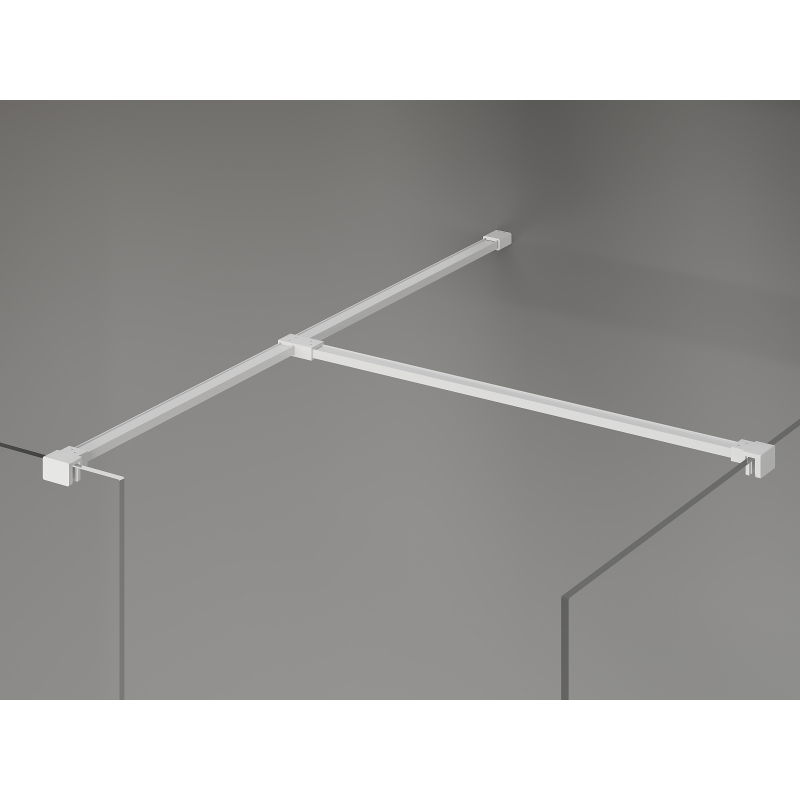 Mexen Kioto-X sprchová stena Walk-in 120 x 90 cm, transparentné 10 mm, biela - 800-120-202-20-00-090-X