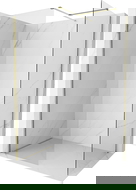 Mexen Kioto-X sprchová stena Walk-in 80 x 70 cm, transparentná 10 mm, zlatá - 800-080-202-50-00-070-X