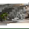 Mexen Omega sprchový kút posuvný 130 x 100 cm, grafit, chróm + vanička Flat, biela - 825-130-100-01-40-4010