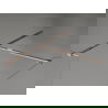 Mexen Kioto-X sprchová stena Walk-in 130 x 110 cm, transparent 10 mm, ružové zlato - 800-130-202-60-00-110-X