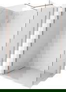 Mexen Kioto-X sprchová stena Walk-in 160 x 90 cm, transparentná 10 mm, brúsená meď - 800-160-202-65-00-090-X