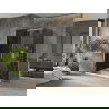 Mexen Omega sprchovací kabína posuvná 140 x 90 cm, grafit, chróm + vanička Flat, biela - 825-140-090-01-40-4010