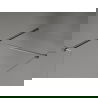 Mexen Kioto-X sprchová stena Walk-in 130 x 80 cm, transparent 10 mm, kartáčovaná gun gray - 800-130-202-66-00-080-X