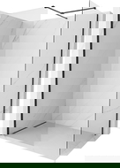 Mexen Kioto-X sprchová stena Walk-in 140 x 80 cm, transparentná 10 mm, čierna - 800-140-202-70-00-080-X