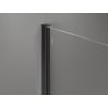 Mexen Kioto-X sprchová stena Walk-in 150 x 100 cm, transparentná 10 mm, čierna - 800-150-202-70-00-100-X