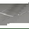 Mexen Kioto-X sprchová stena Walk-in 140 x 100 cm, transparentná 10 mm, brúsený nikel - 800-140-202-97-00-100-X