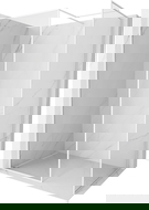 Mexen Kioto-XF sprchová stena Walk-in s rámčekom 90 x 90 cm, priehľadná 10 mm, biela - 800-090-202-04-20-090-XF