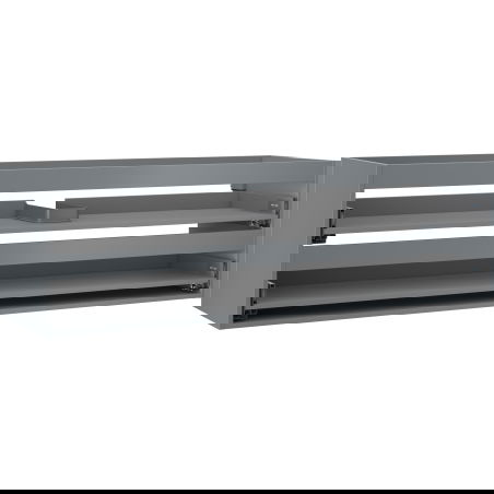 Mexen Box-A korpus skrinky pod umývadlo 160 cm, 2 zásuvky, grafit mat - 91AX0-1600-470-2-66