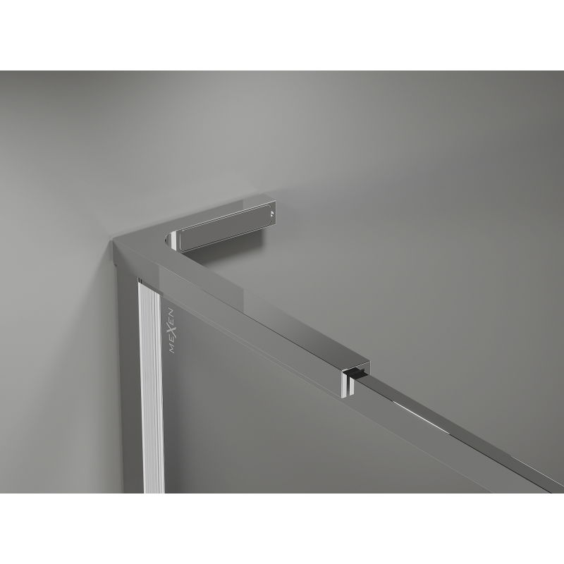 Mexen Kioto-XF L sprchová stena Walk-in s rámom 120 x 202 cm, transparentné 10 mm, chróm - 800-120-174-01-00-XF