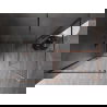 Mexen Kioto-XF sprchová stena Walk-in s rámom 130 x 120 cm, transparentná 10 mm, ružové zlato - 800-130-202-04-60-120-XF