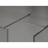 Mexen Kioto-XF sprchová stena Walk-in s rámom 150x90 cm, priehľadná 10 mm brúsená šedá - 800-150-202-04-66-090-XF