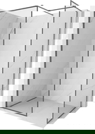 Mexen Kioto-XF sprchová stena Walk-in s rámom 120x100 cm priehľadná 10 mm kartáčovaná pištoľová šedá - 800-120-202-04-66-100-XF